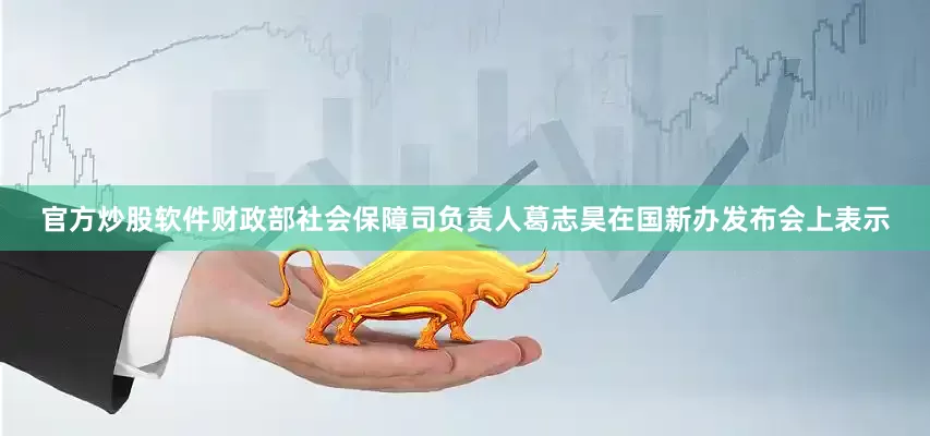 官方炒股软件财政部社会保障司负责人葛志昊在国新办发布会上表示